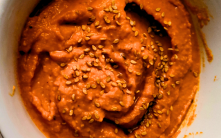 Muhammara receta dip de pimiento rojo