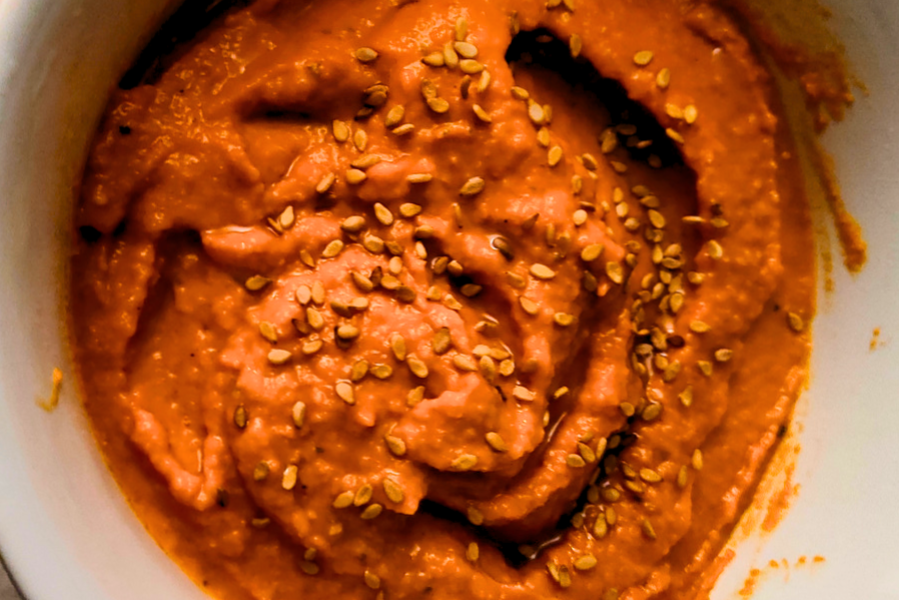 Muhammara receta dip de pimiento rojo