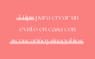 tips para crear eventos en casa