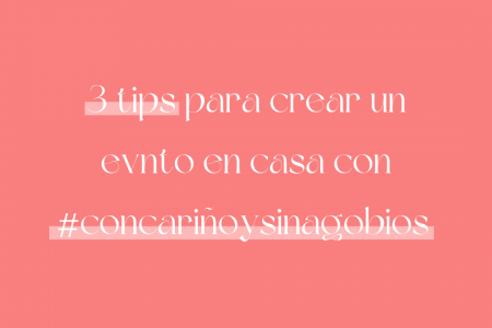 tips para crear eventos en casa