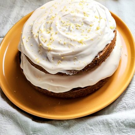 Tarta naranja y canela